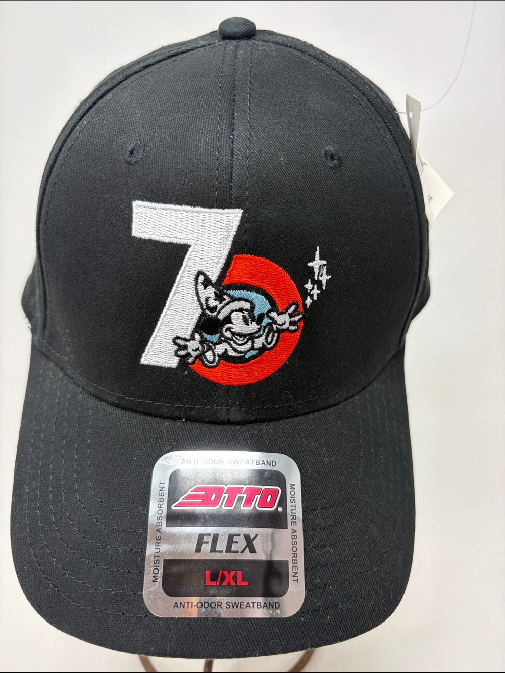 DISNEY NEW Otto Cap Imagineering 70 Years Micky Mouse Baseball Flex Hat L/XL